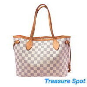 Louis Vuitton Neverfull Damier Azur White bag pouch